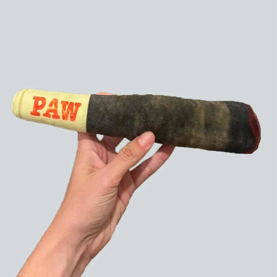 Funny Cigar Design Plush Dog Toy