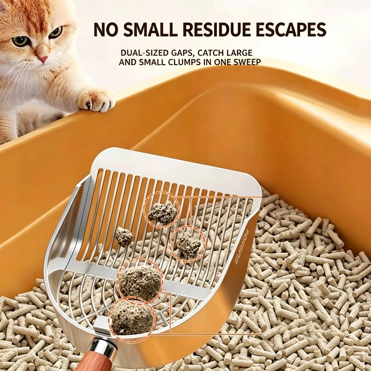 Stainless Steel Cat Litter Scoop