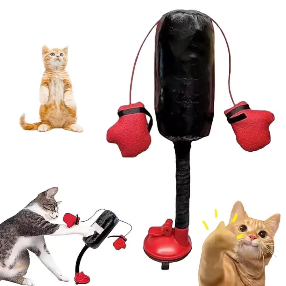 Cat Boxing Paw Punching Bag Toy