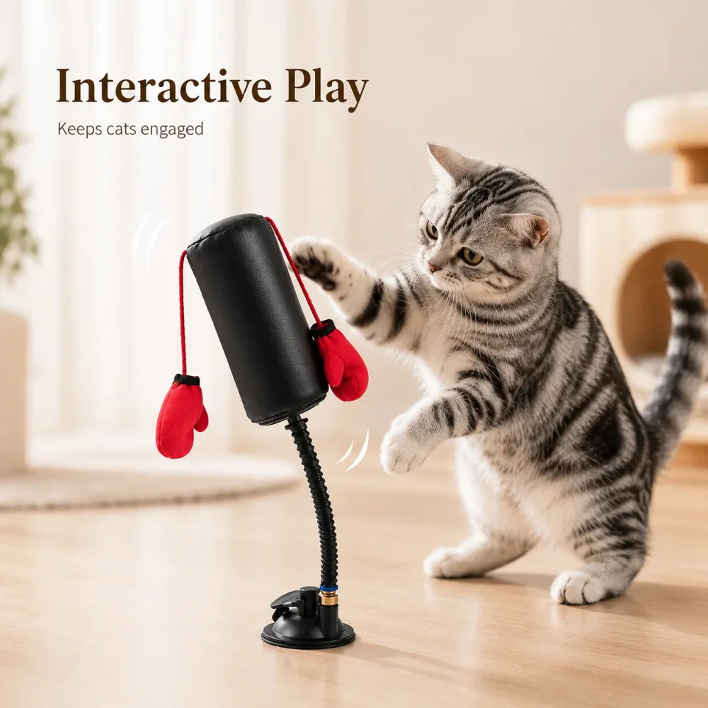 Cat Boxing Paw Punching Bag Toy