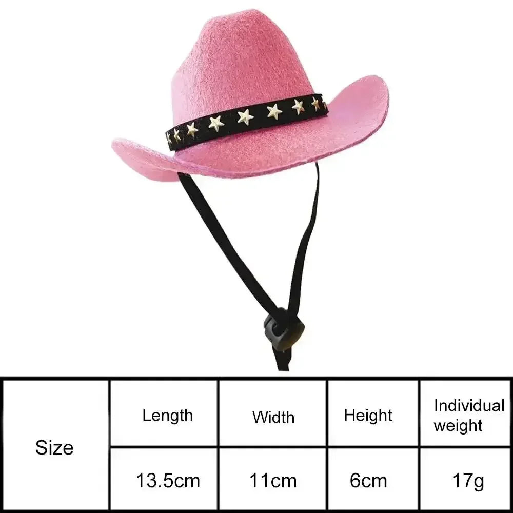 Pet Cowboy Hat Adjustable