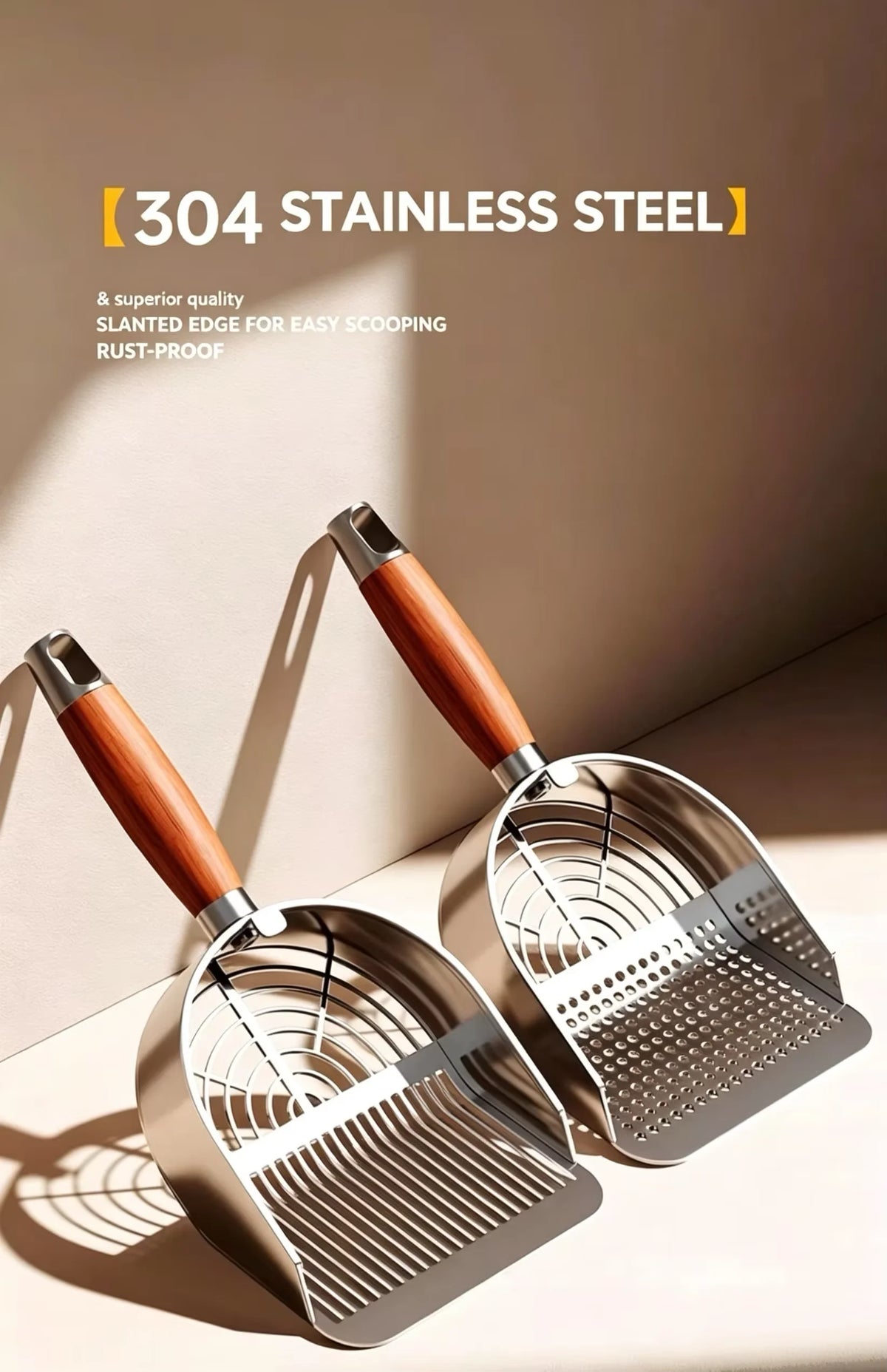 Stainless Steel Cat Litter Scoop