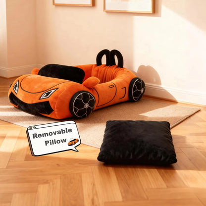 Sports Car Pet Bed – Cozy Race Car Lounger for Cats & Dogs
