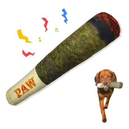 Funny Cigar Design Plush Dog Toy