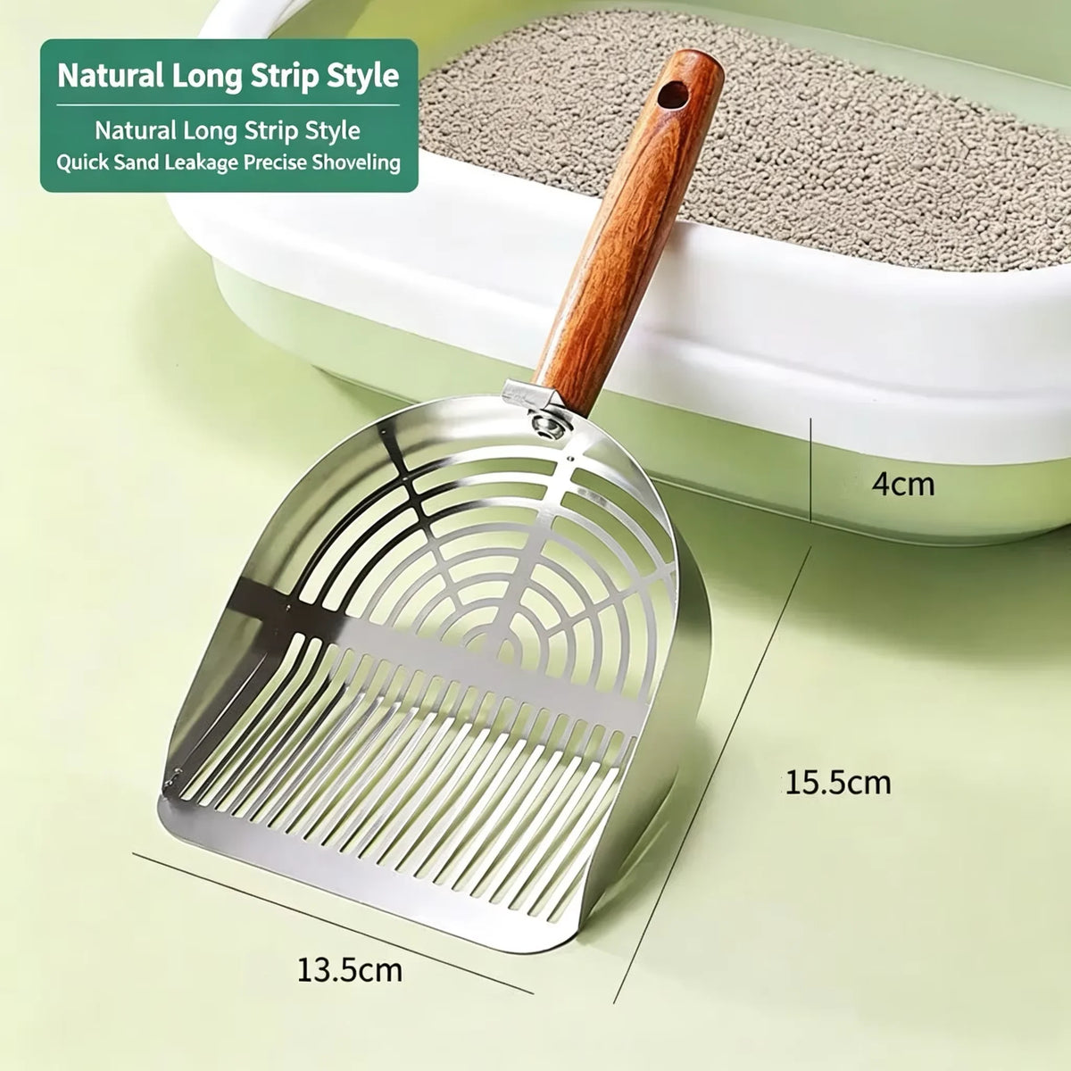 Stainless Steel Cat Litter Scoop